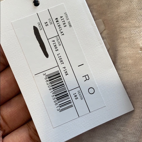 Iro clay t-shirt pink size small - Picture 5 of 9